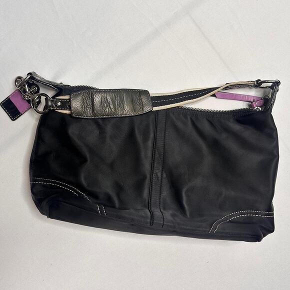 Coach Hampton Satin Hobo Purse Handbag - Picture 2 of 6